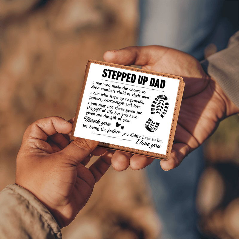 To My Stepdad Gift of Life – Leather Wallet