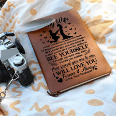 To My Wife Sooner – Leather Journal